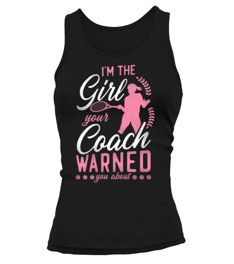 Funny Tennis Player Racket Girl Tank top Woman