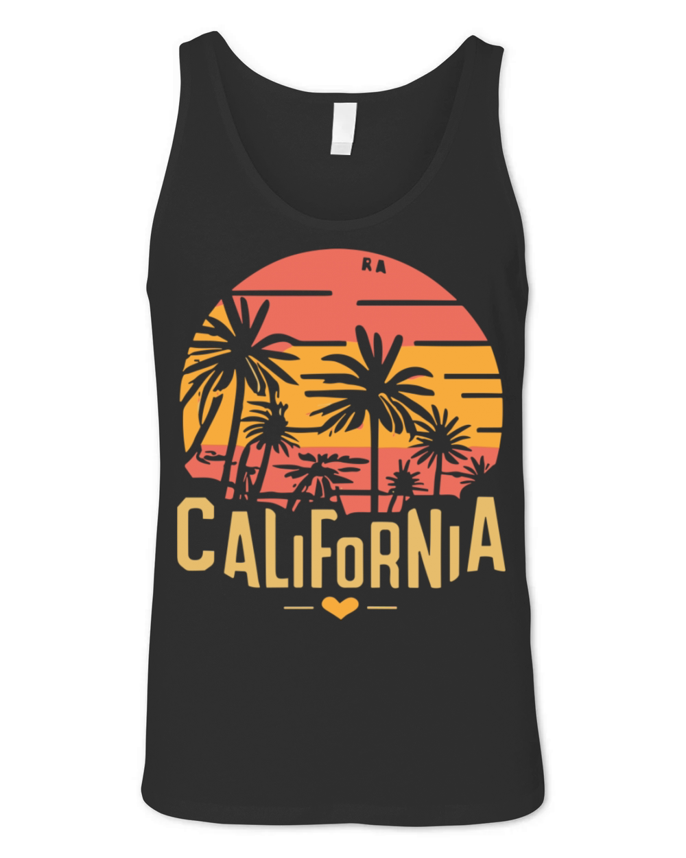 CALIFORNIA in retro style Unisex Jersey Tank