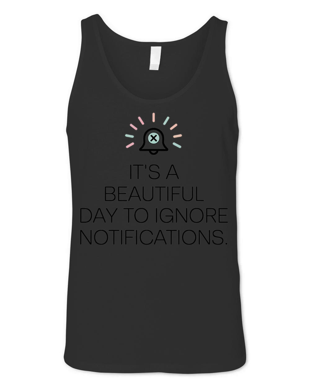 Ignore Notifications Design for Digital Detox Unisex Jersey Tank