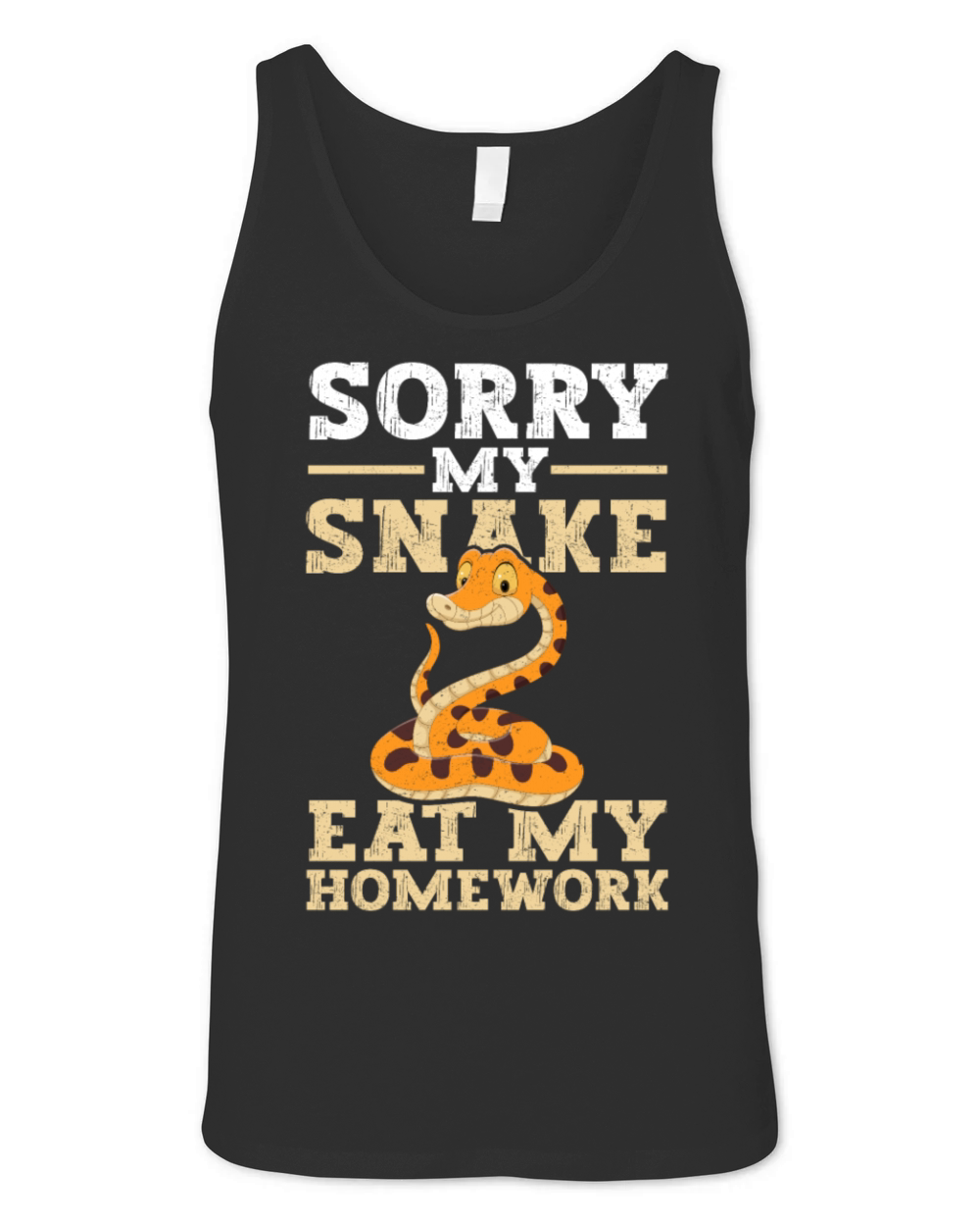 Sorry My Snake Ate Homework Unisex Jersey Tank