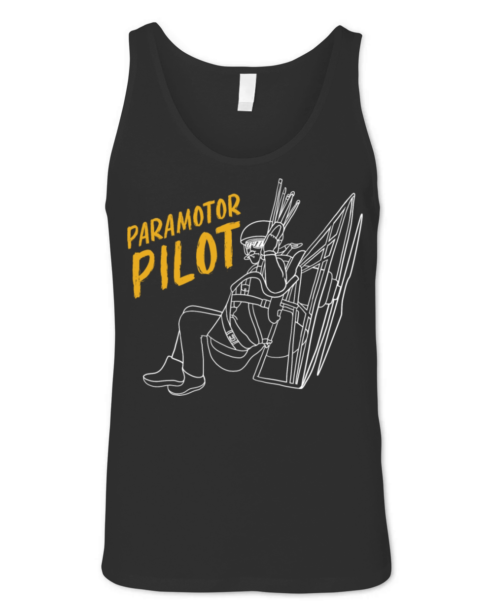 Vintage Paramotoring Lover Paramotor Pilot Unisex Jersey Tank