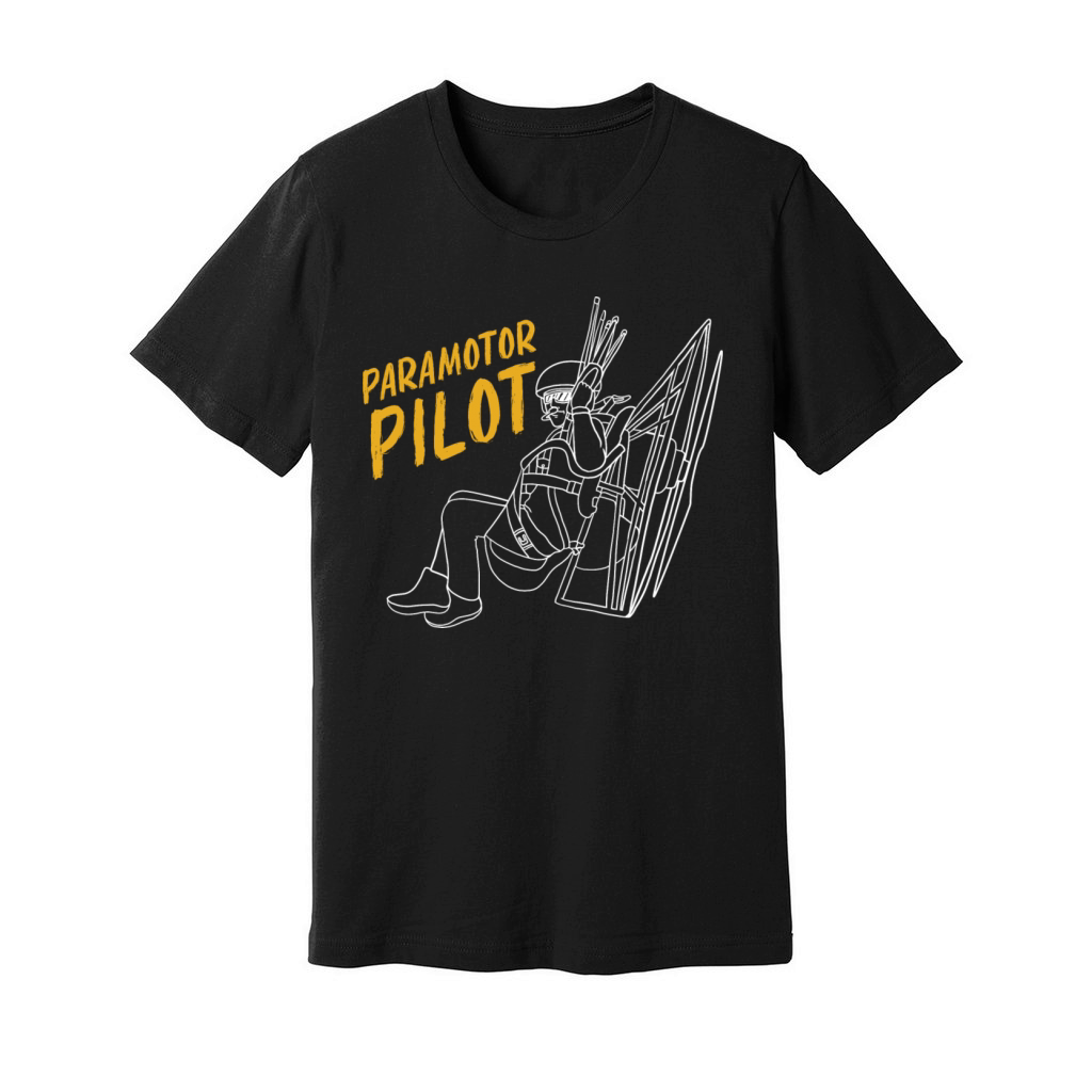 Vintage Paramotoring Lover Paramotor Pilot Unisex Jersey Tee