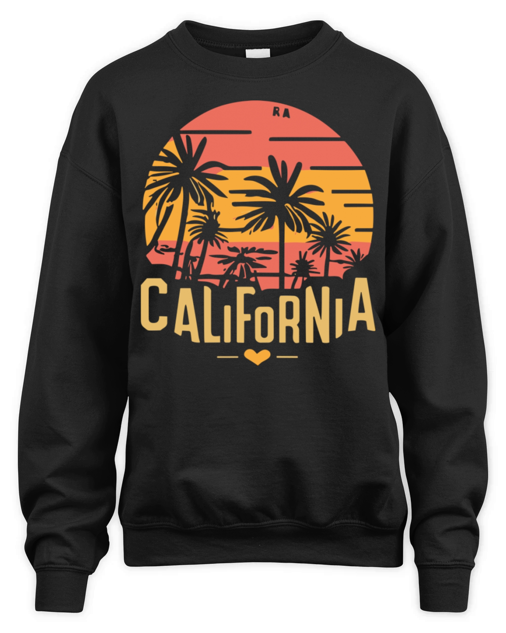 CALIFORNIA in retro style Unisex Premium Crewneck Sweatshirt