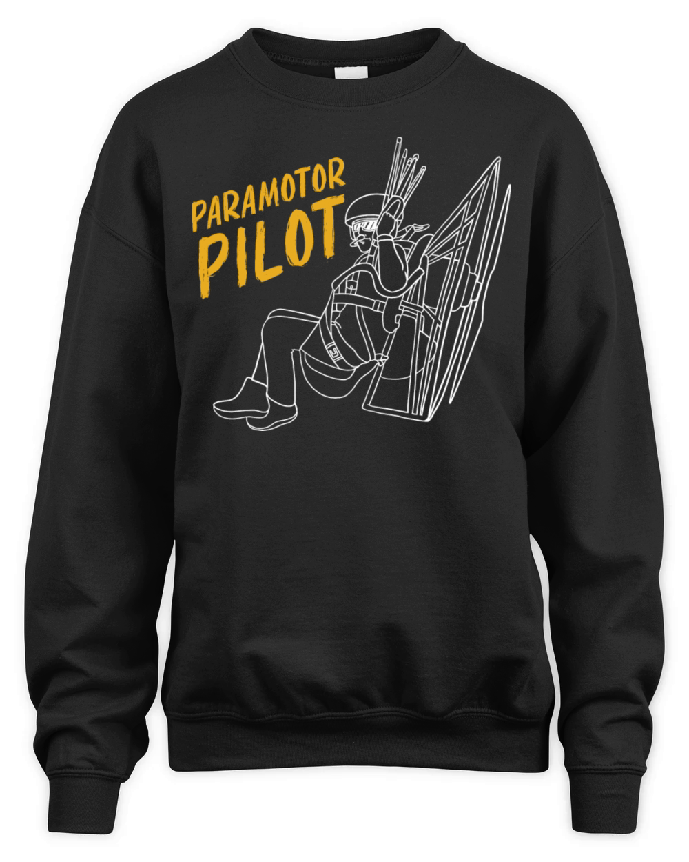 Vintage Paramotoring Lover Paramotor Pilot Unisex Premium Crewneck Sweatshirt