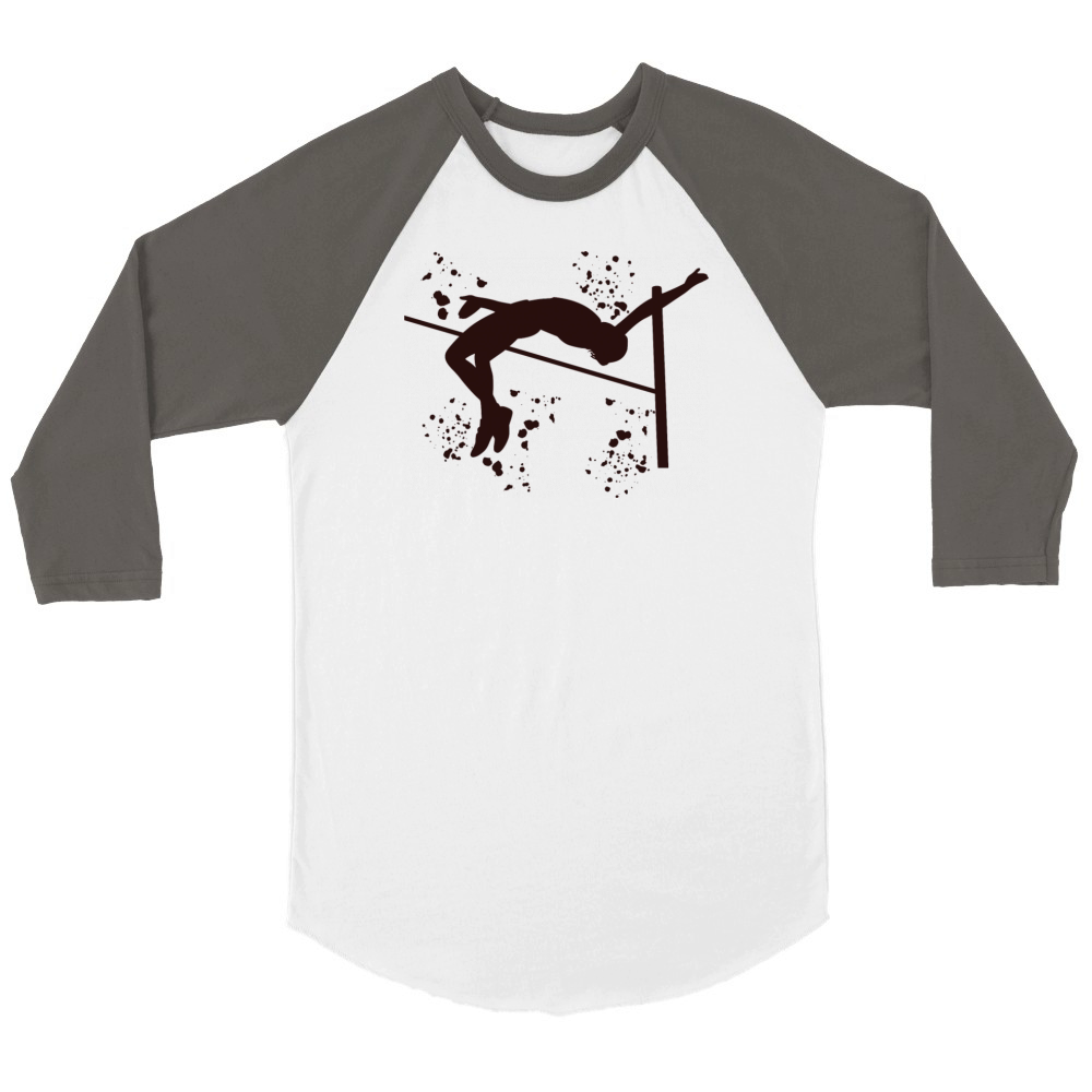 High Jumper High Jumping High Jump Unisex ¾ sleeve Raglan T-shirt