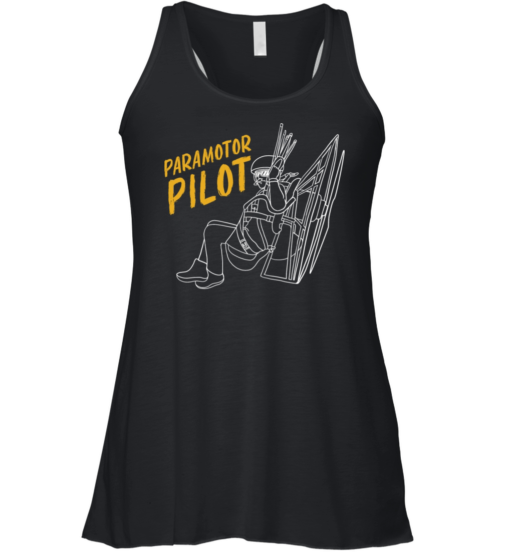 Vintage Paramotoring Lover Paramotor Pilot Women's Flowy Tank Top