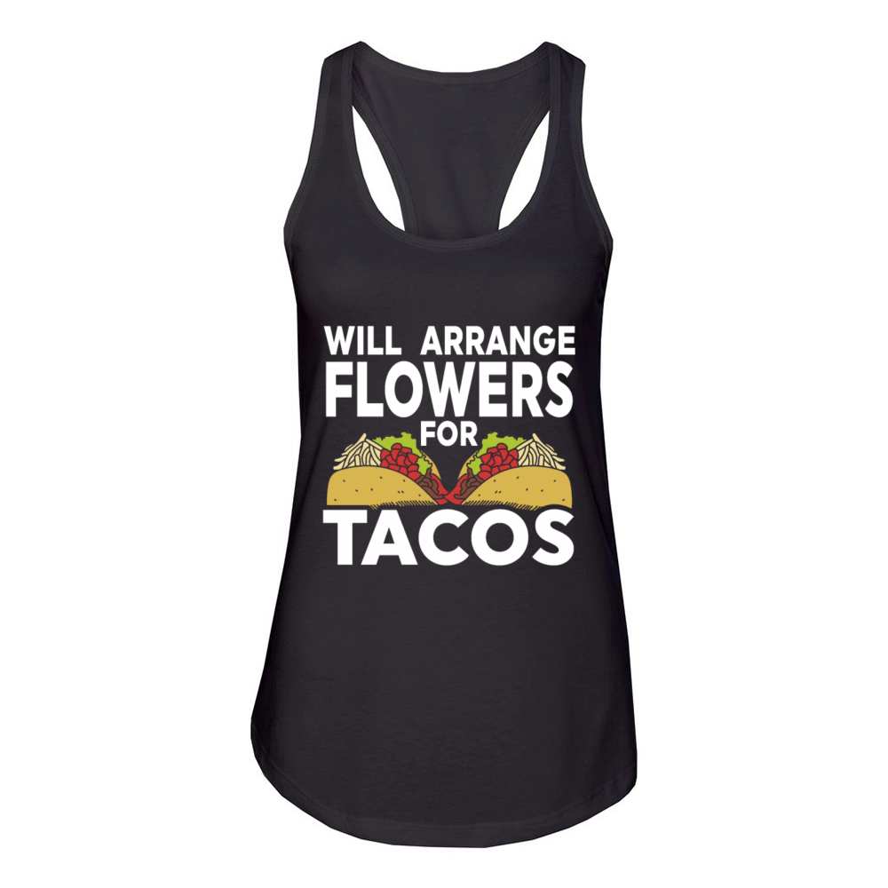 Florist Floral Flower Floristry Women's Racerback Tank