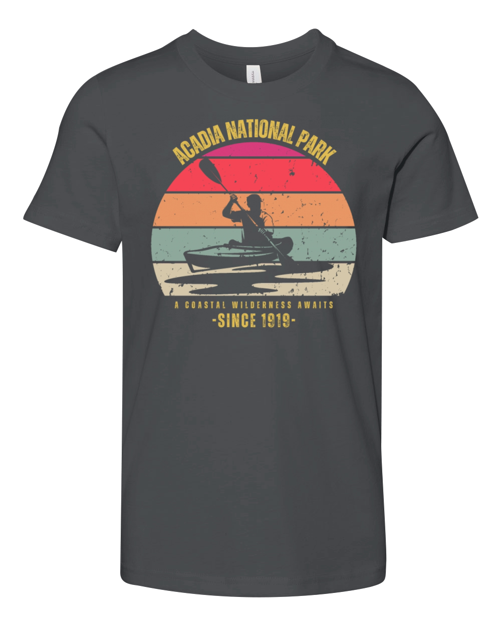 A Coastal Wilderness Awaits - Acadia 1919 Youth Unisex Jersey Tee