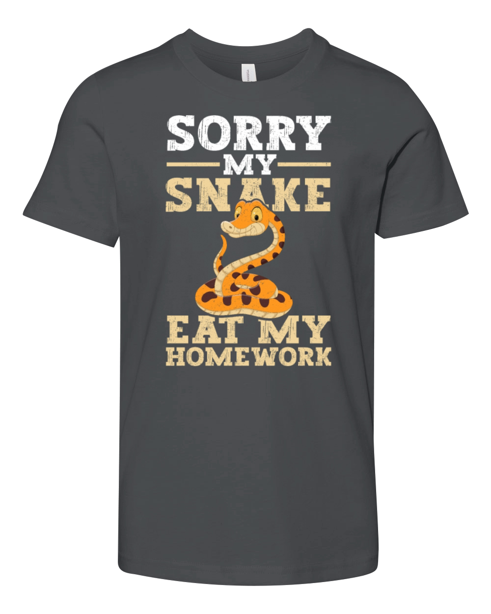 Sorry My Snake Ate Homework Youth Unisex Jersey Tee