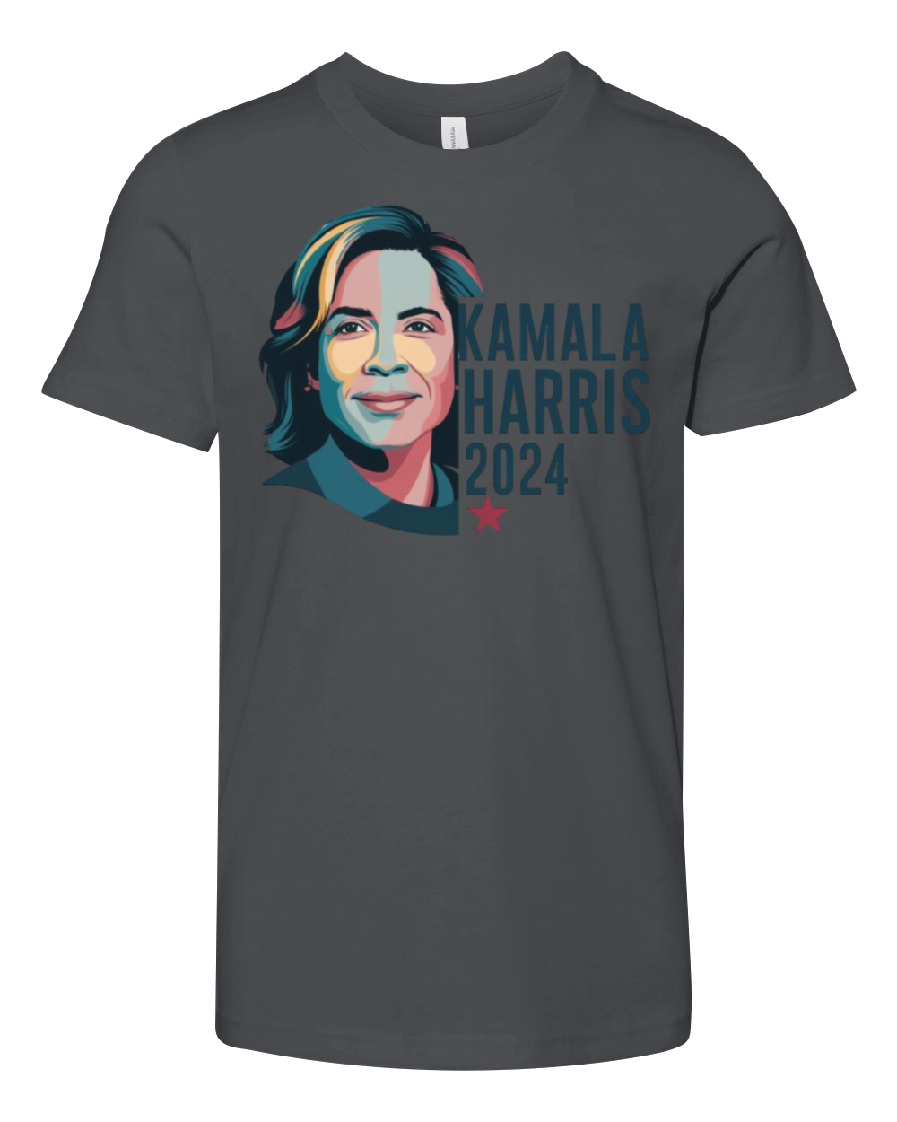 Vintage Kamala Harris 2024 For President Election Youth Unisex Jersey Tee