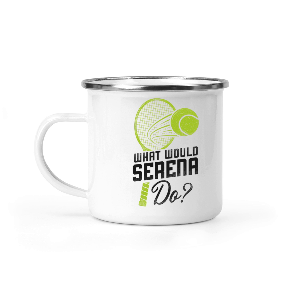 Funny Tennis Player Racket What Camping Mug