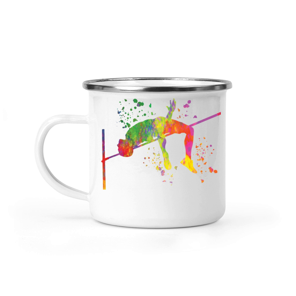High Jumper High Jumping High Jump Camping Mug