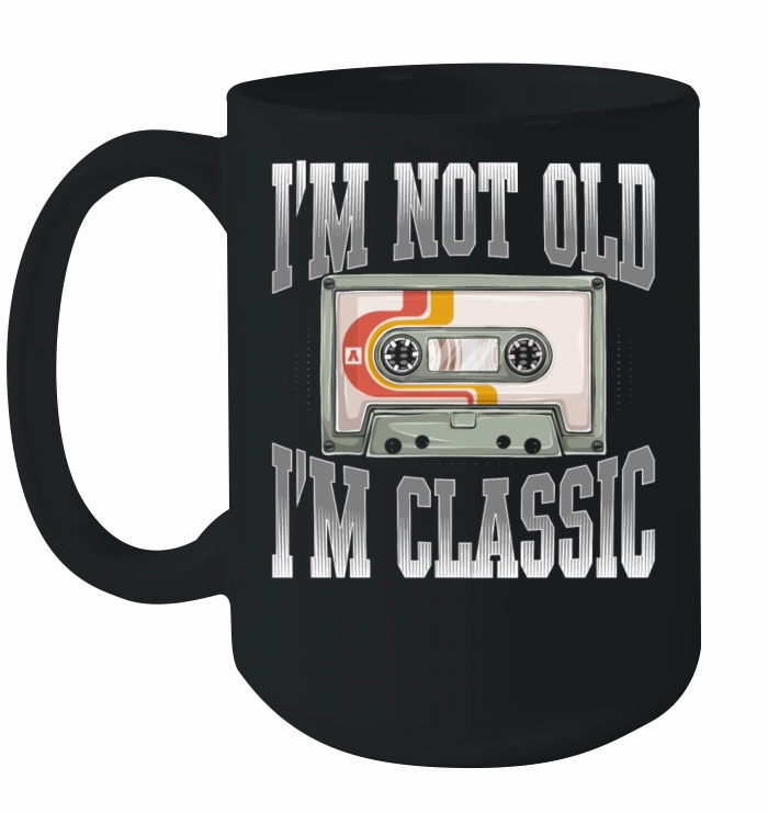 Music Cassette Vintage Rock Classic Cars Ceramic Mug