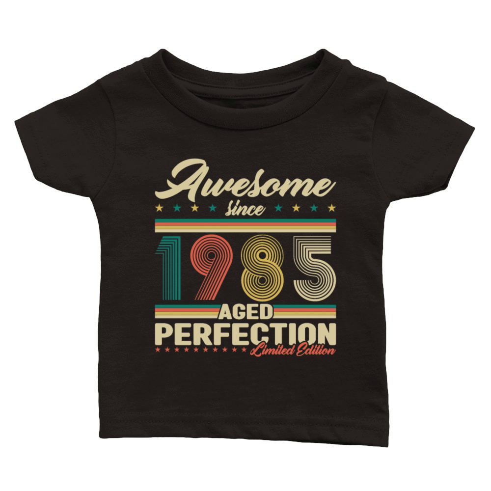 40 Years Old Vintage 1985 Birthday Gift Men Women Classic Baby Crewneck T-shirt
