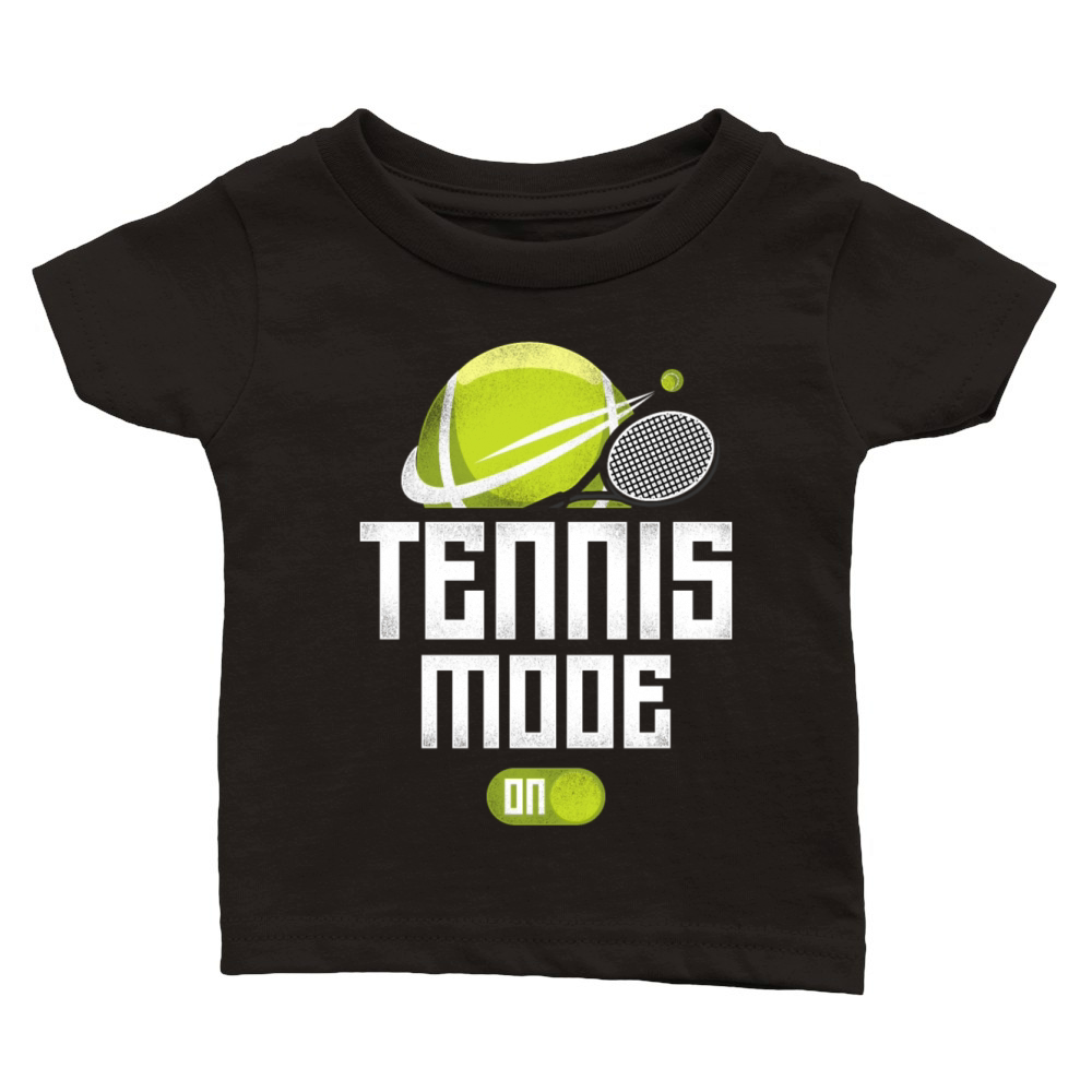 Funny Tennis Player Racket Tennis Classic Baby Crewneck T-shirt
