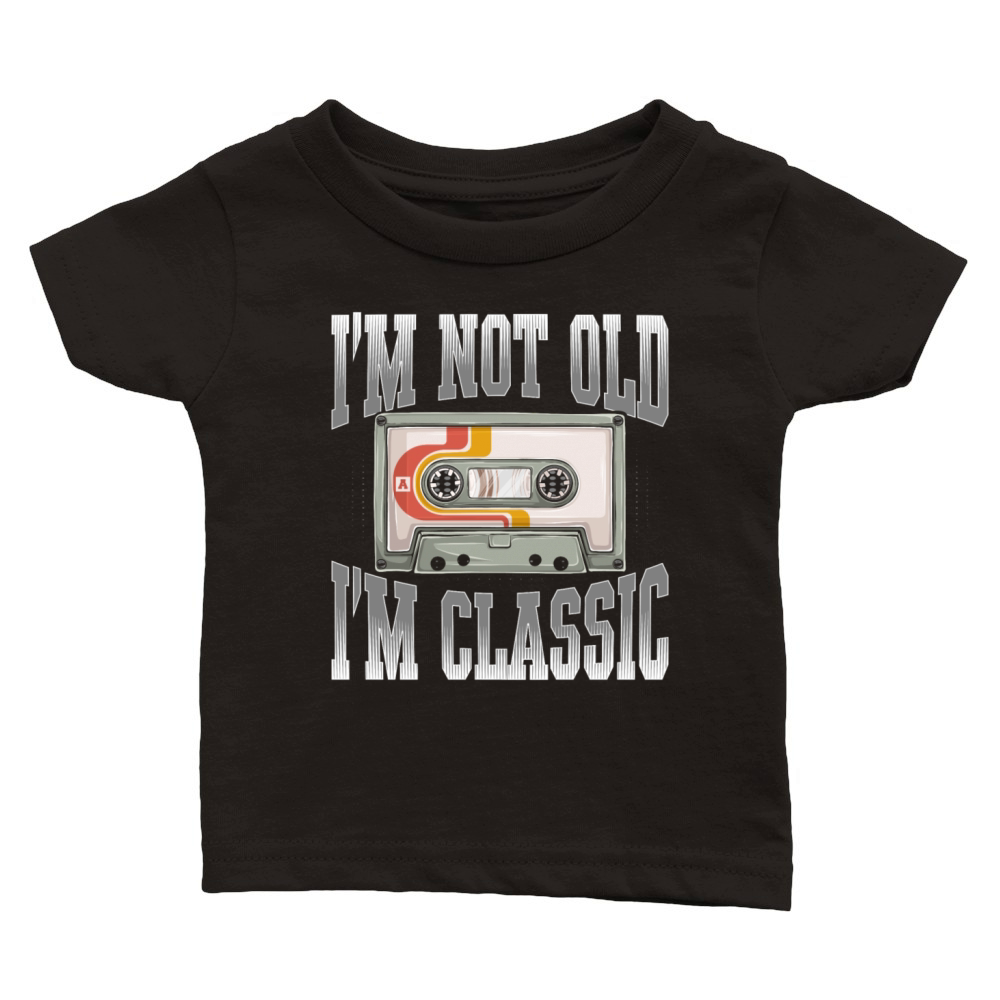 Music Cassette Vintage Rock Classic Cars Classic Baby Crewneck T-shirt
