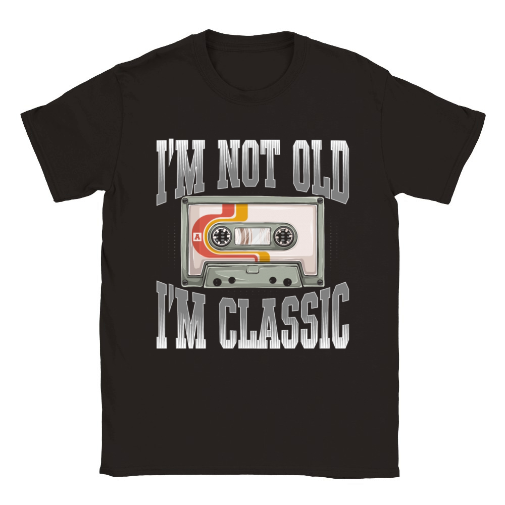 Music Cassette Vintage Rock Classic Cars Classic Kids Crewneck T-shirt