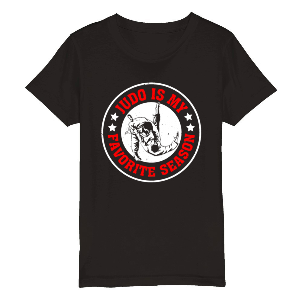 Judo Is My Favorite Season - Judo Fighter Judo Fig Organic Kids Crewneck T-shirt