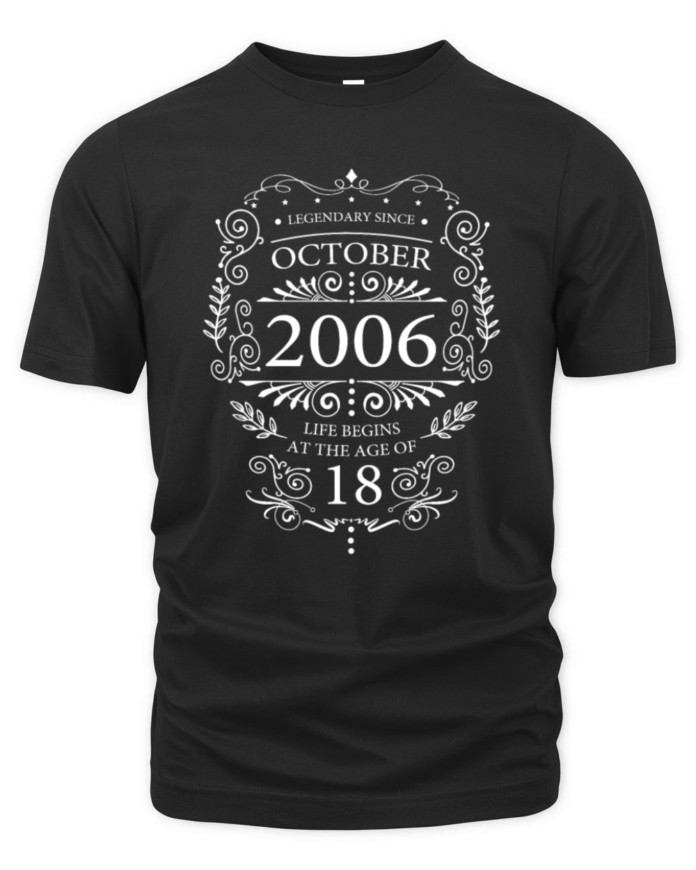 18th Birthday Legendary Vintage October 2006 Organic Unisex T-shirt