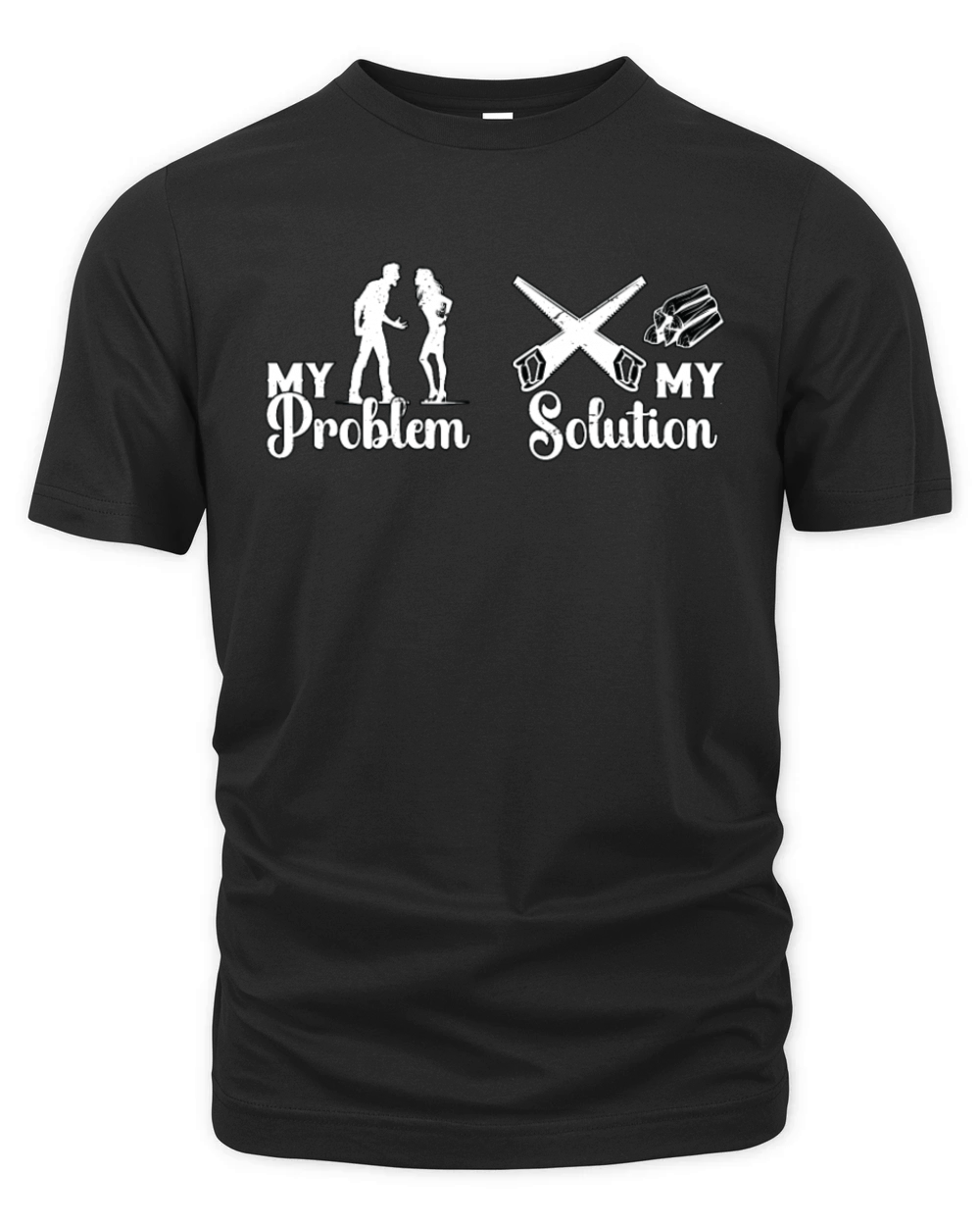 Arborist My Problem My Solution Pictogram Mom Dad Organic Unisex T-shirt