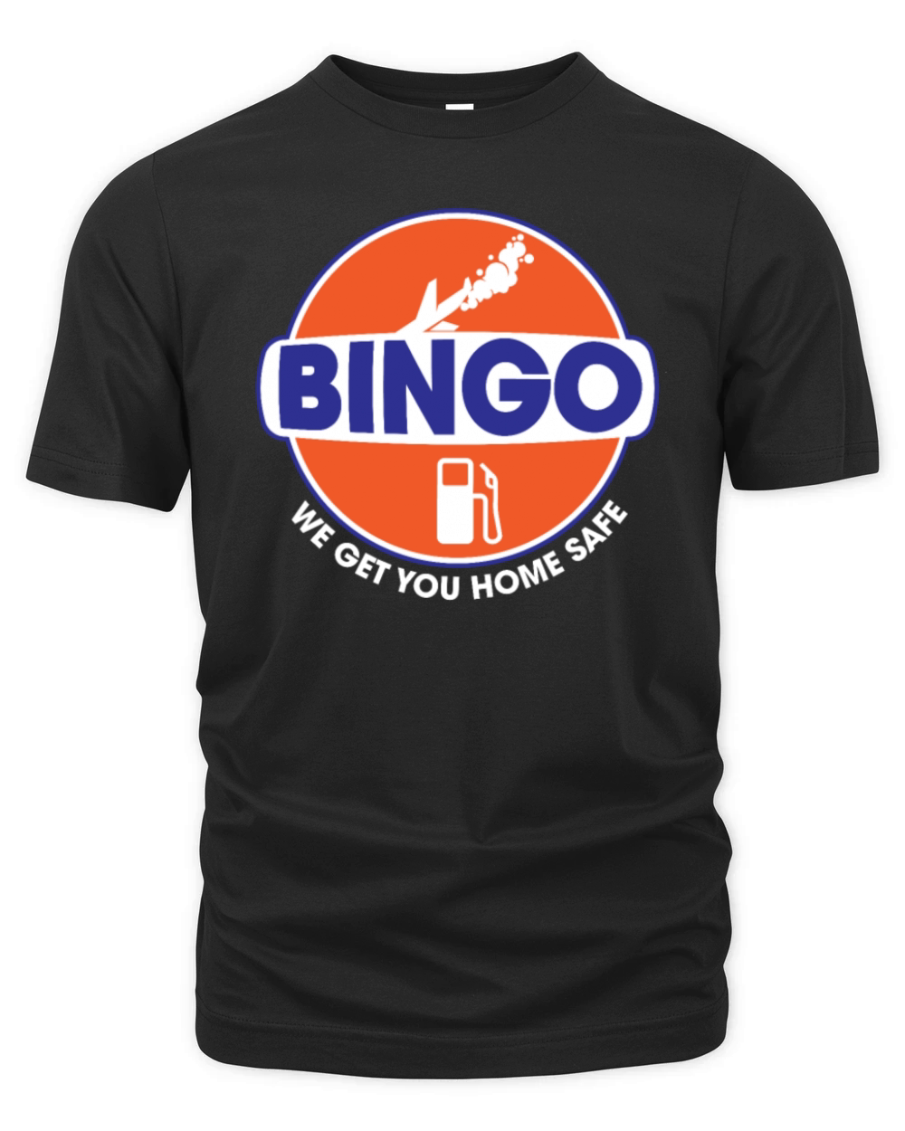 Bingo Fuel Airplane Airline Pilot Humor Bingo Fuel Organic Unisex T-shirt