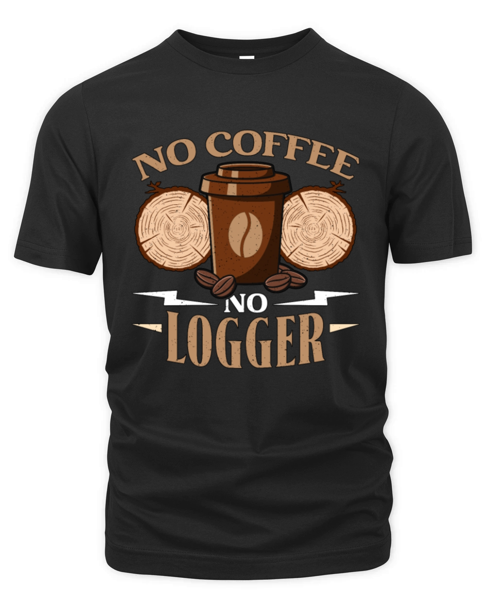 Logging No Coffee No Arborist Coffee Lover Logger Organic Unisex T-shirt