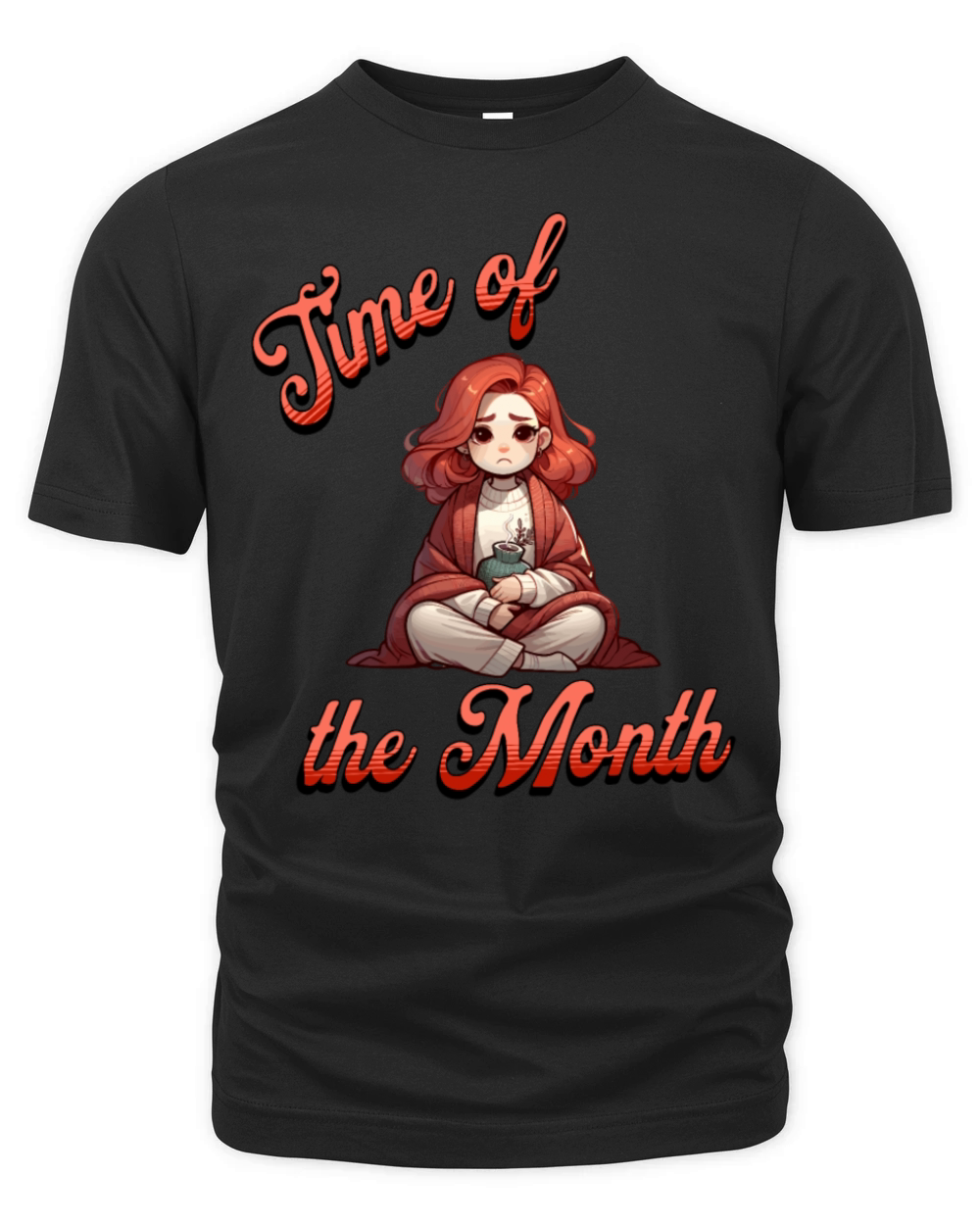 Time of The Month Menstruation Comfort Art Organic Unisex T-shirt