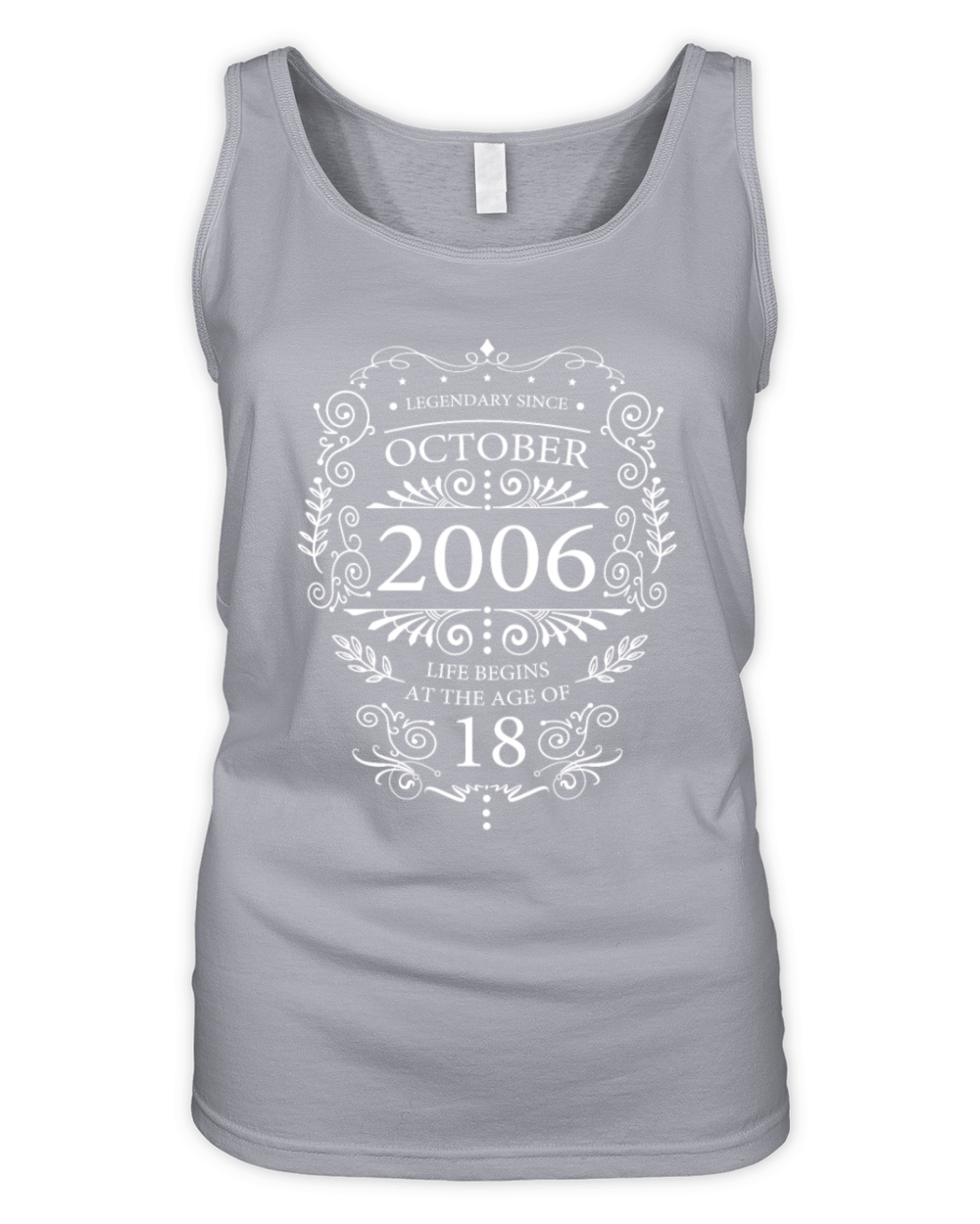 18th Birthday Legendary Vintage October 2006 Organic Women's Tank Top