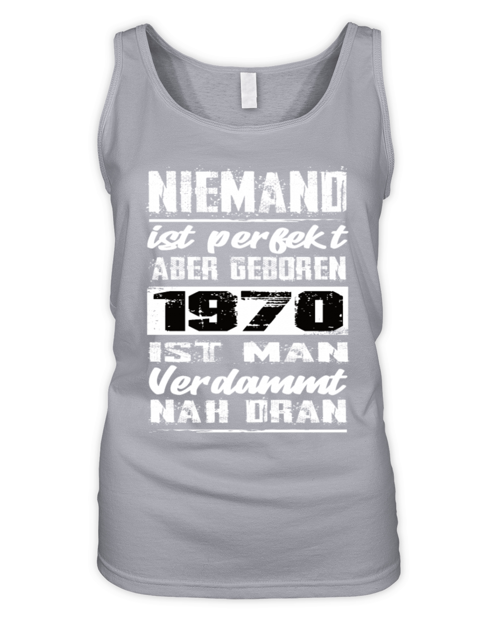 Nobody Is Perfect But Born 1970 Birthday Organic Women's Tank Top