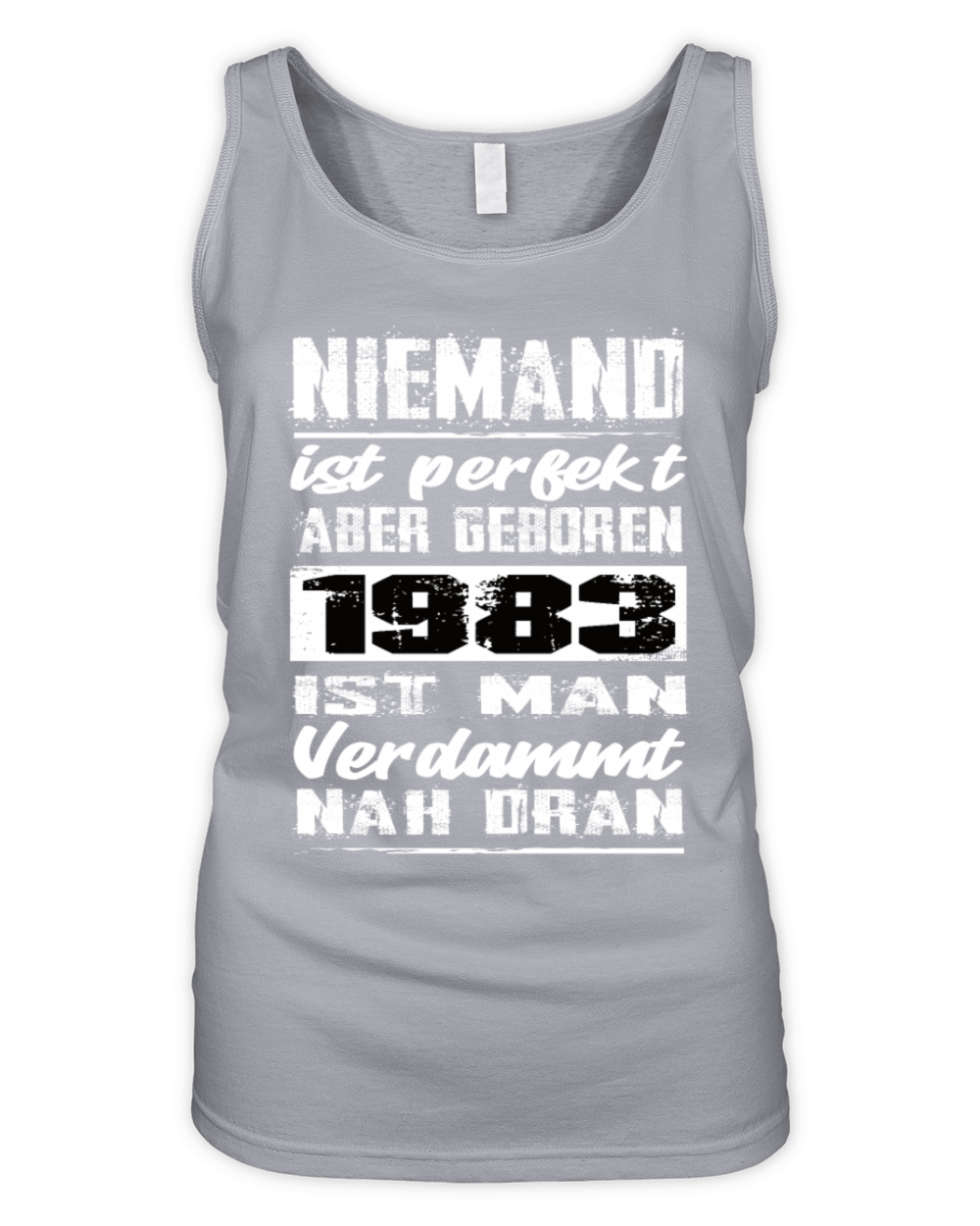 Nobody Is Perfect But Born 1983 Birthday Organic Women's Tank Top