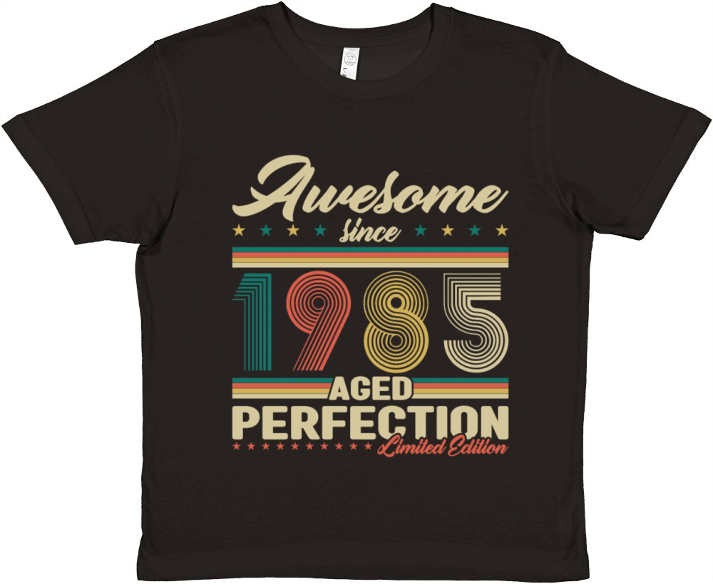 40 Years Old Vintage 1985 Birthday Gift Men Women Premium Kids Crewneck T-shirt