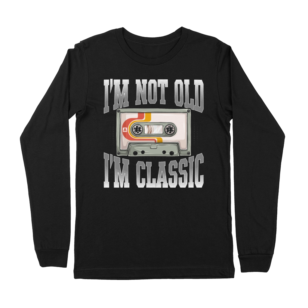 Music Cassette Vintage Rock Classic Cars Premium Long Sleeve