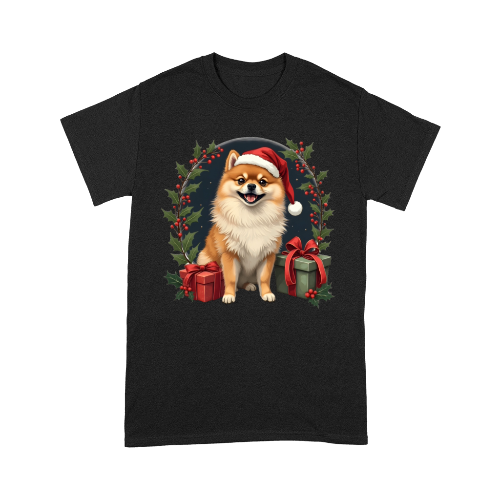 Vintage Pomeranian Santa Premium T-shirt