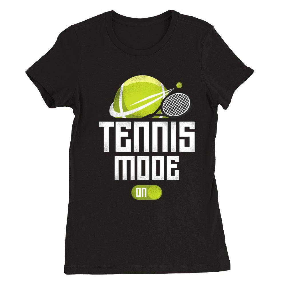 Funny Tennis Player Racket Tennis Premium Womens Crewneck T-shirt