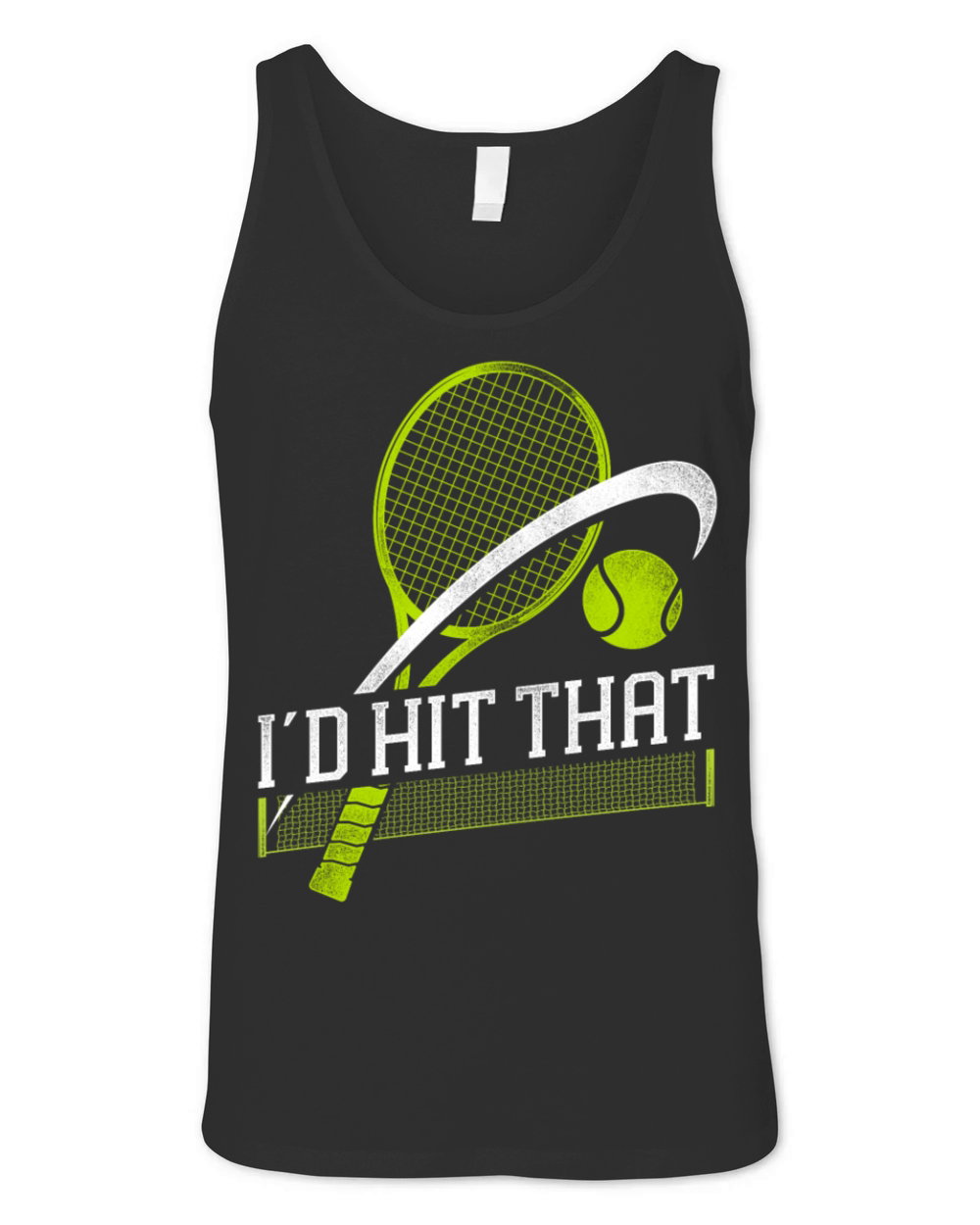 Funny Tennis Player Racket Id Hit Unisex Jersey Tank