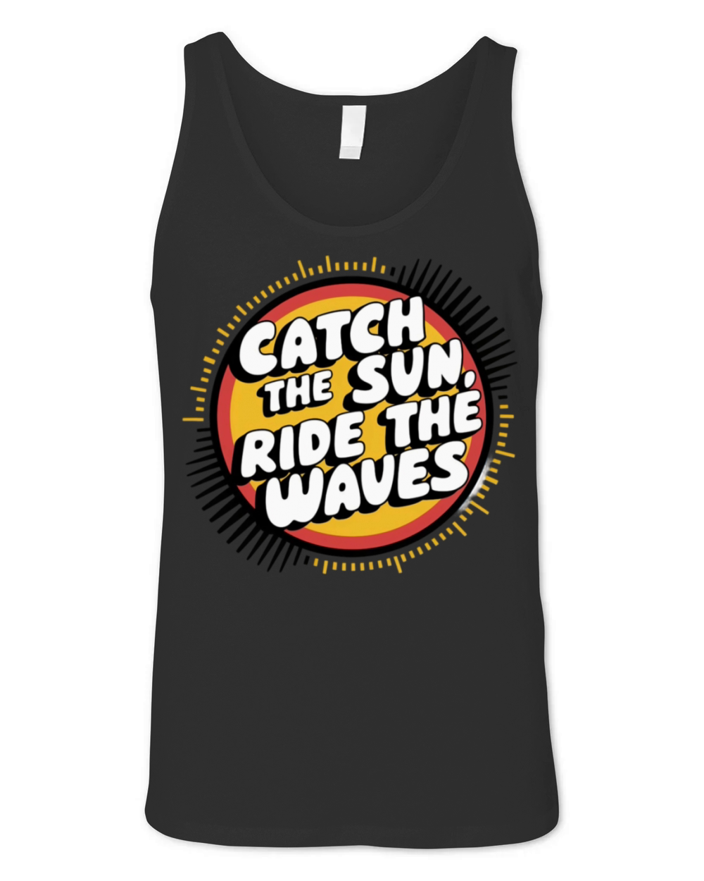 Retro vintage surfing Unisex Jersey Tank
