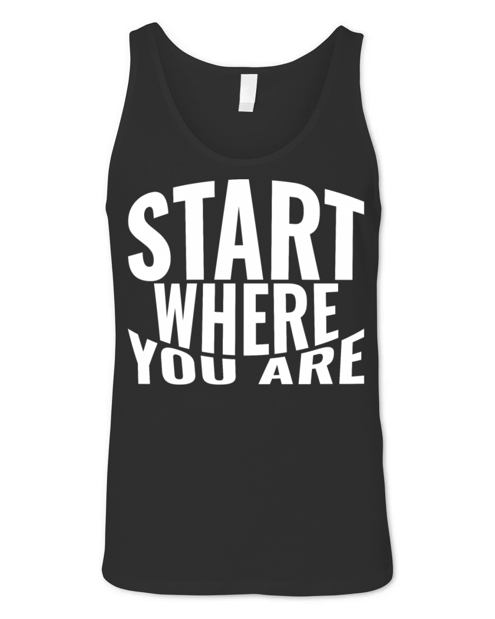 Start where you are Unisex Jersey Tank