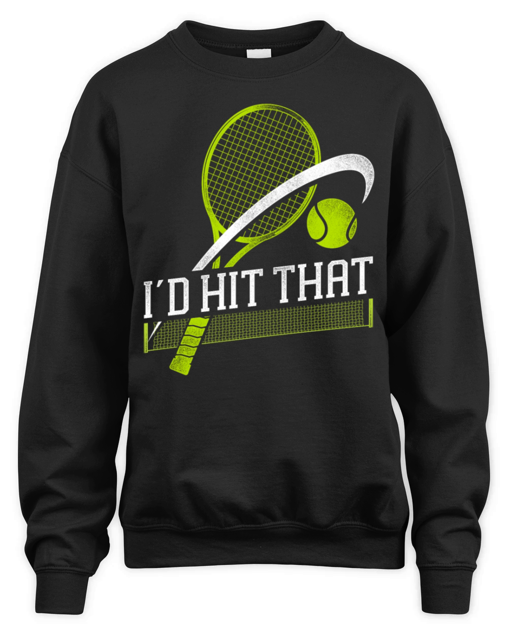 Funny Tennis Player Racket Id Hit Unisex Premium Crewneck Sweatshirt