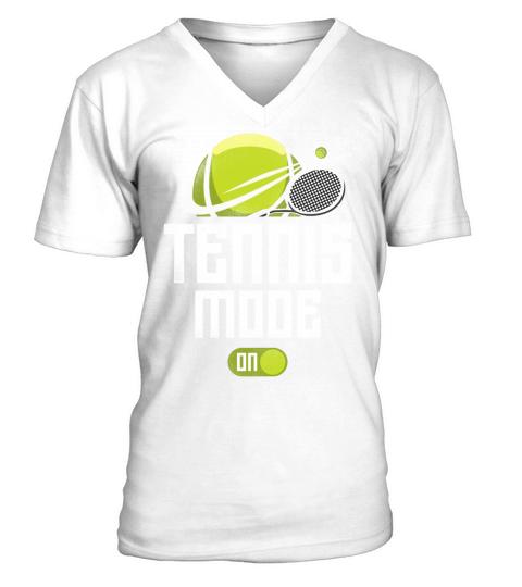 Funny Tennis Player Racket Tennis V-Neck T-shirt