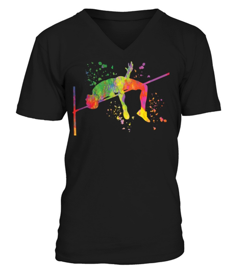 High Jumper High Jumping High Jump V-Neck T-shirt