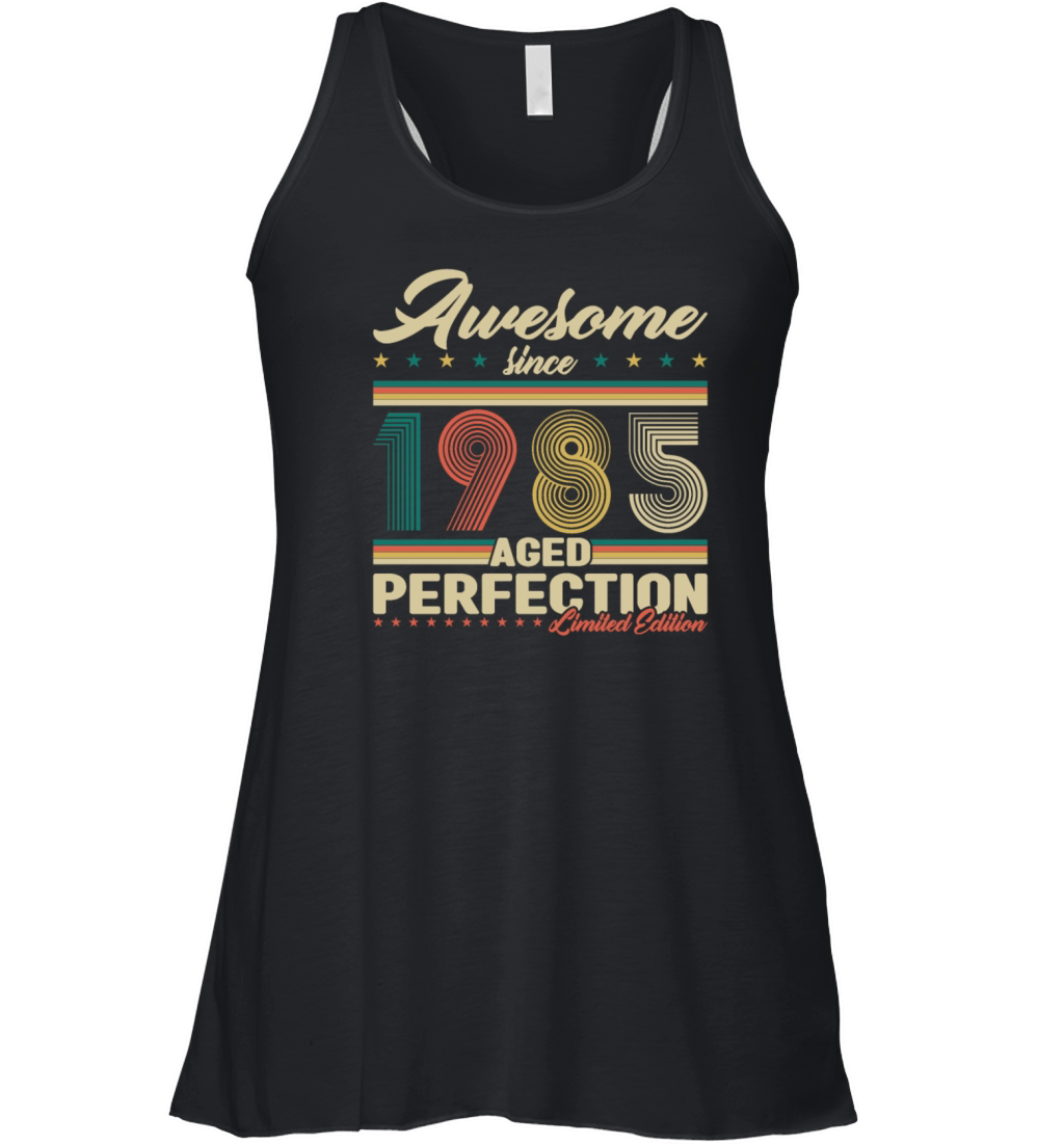 40 Years Old Vintage 1985 Birthday Gift Men Women Women's Flowy Tank Top