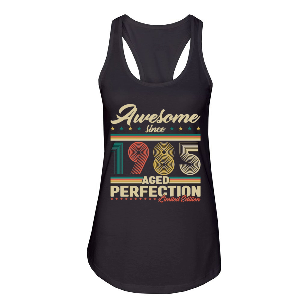 40 Years Old Vintage 1985 Birthday Gift Men Women Women's Racerback Tank
