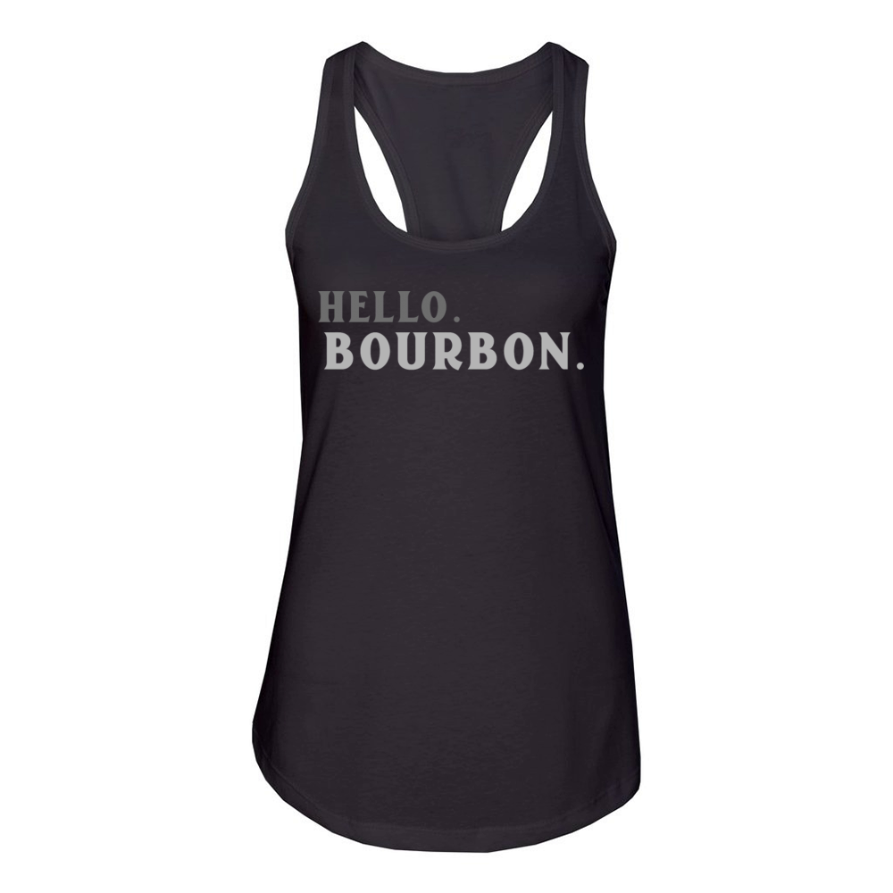 HELLO BOURBON Women's Racerback Tank