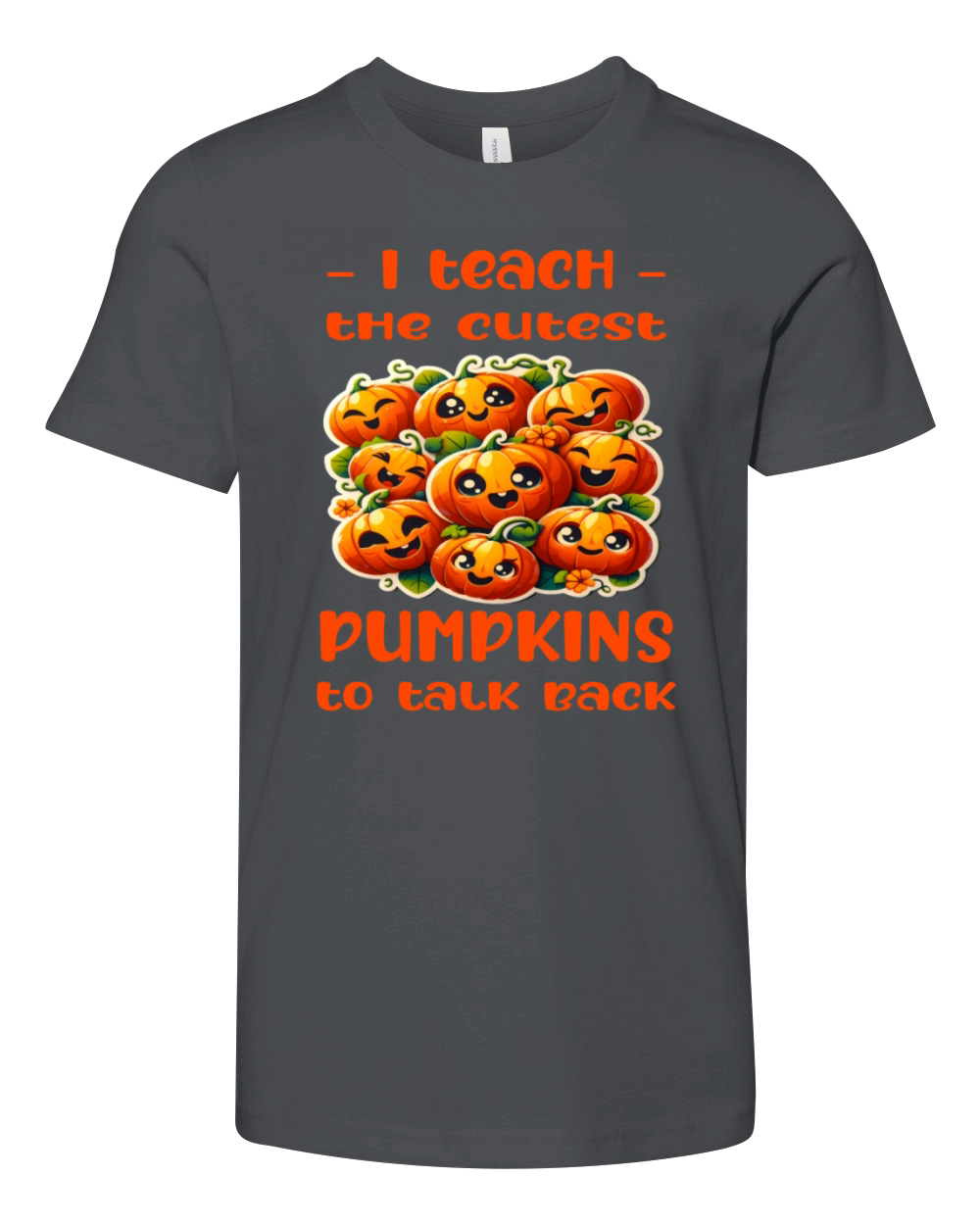 Fall I Teach The Cutest Pumpkins To Talk Speech Youth Unisex Jersey Tee