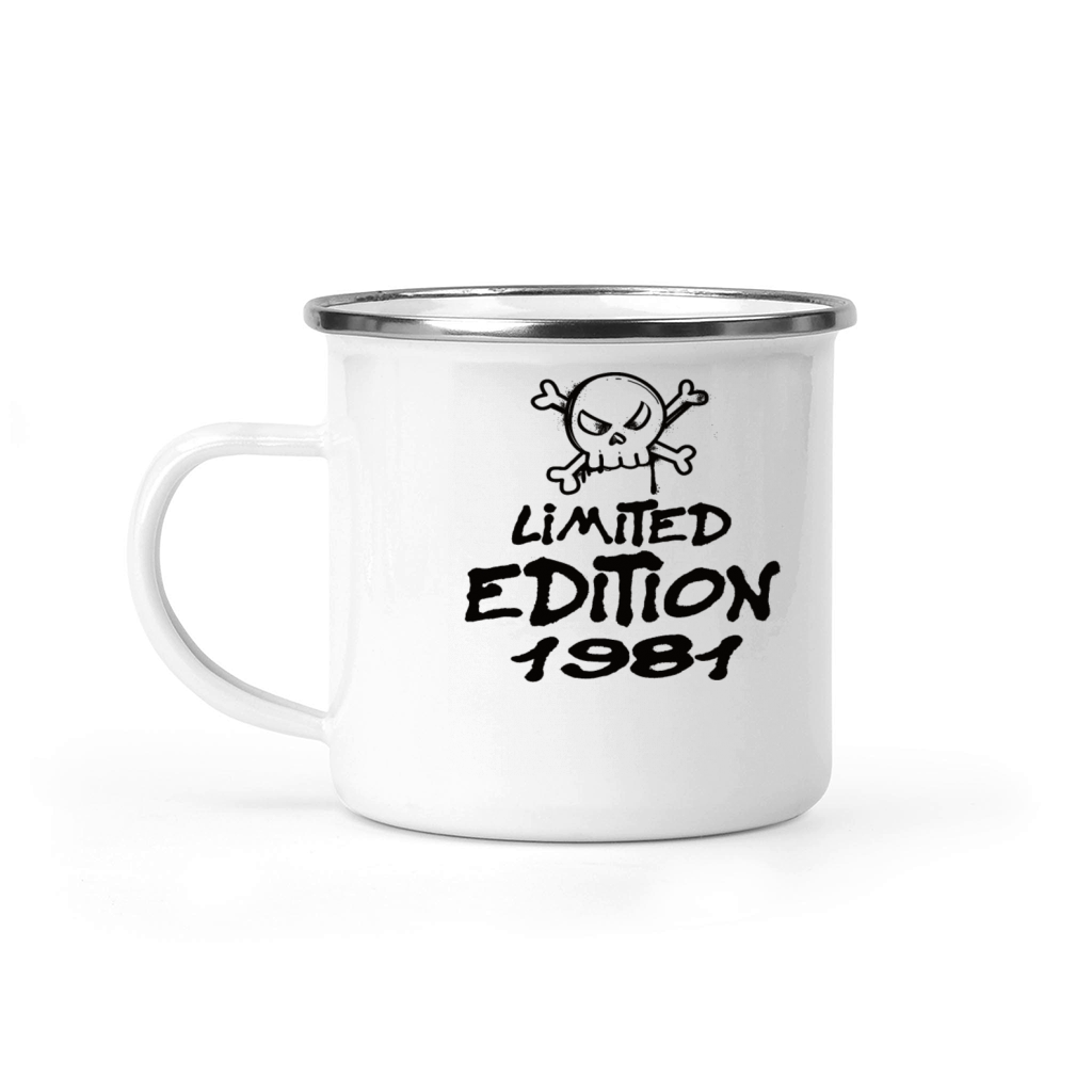 Limited Edition 1981 Birthday 1981 Born Camping Mug