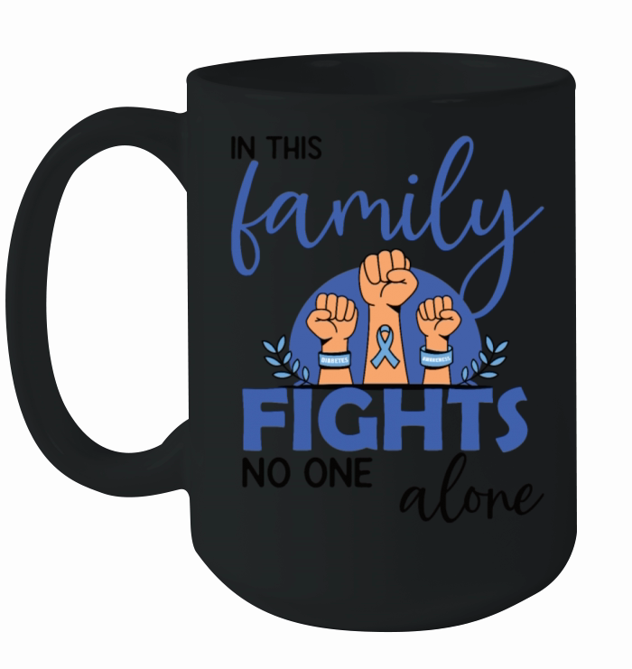 Family Diabetes Support Ceramic Mug