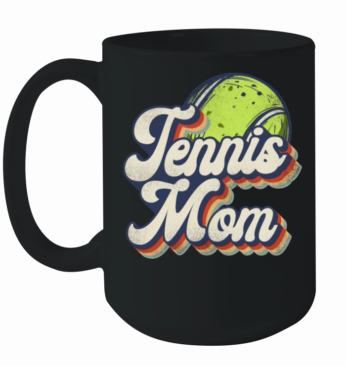 Funny Tennis Player Racket Retro Ceramic Mug