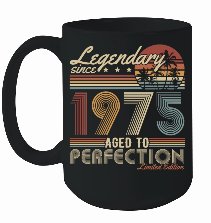 Legendary since 1975 Vintage Retro 50th birthday Ceramic Mug