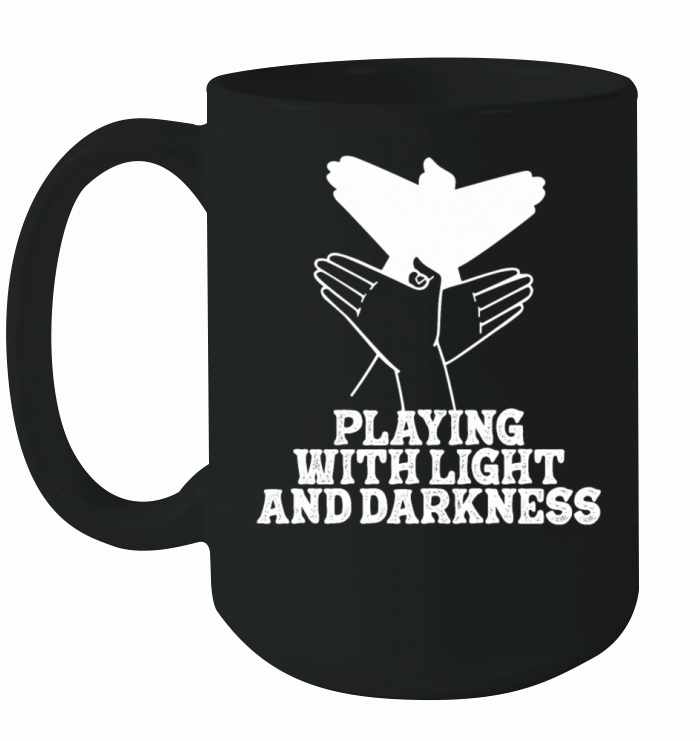 Playing With Light And Darkness Shadow Ceramic Mug