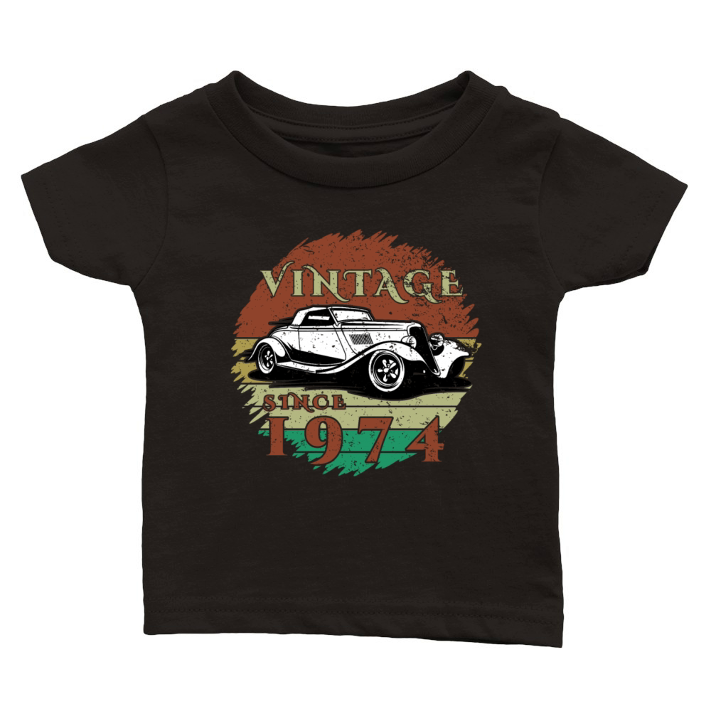 50th birthday Classic Car - Vintage since 1974 Classic Baby Crewneck T-shirt
